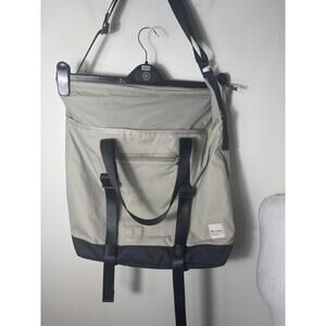 Lululemon Patch Logo Yoga Mat Tote Bag in Raw Linen and Graphite 25K